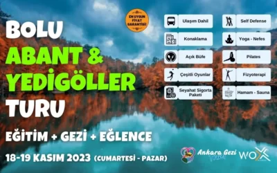 BOLU ABANT & YEDİGÖLLER TURU / 18-19 KASIM 2023
